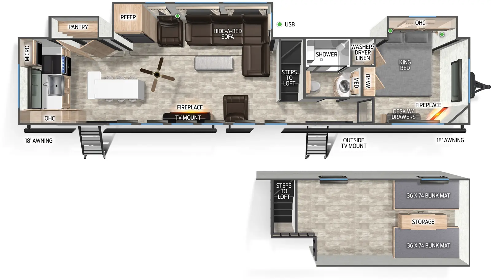 Timberwolf 39AL Floorplan